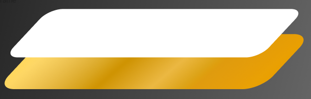 金色の角丸長方形の上に白色の角丸長方形